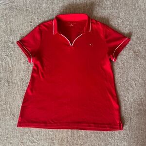 Tommy Hilfiger Women's Red Polo Shirt